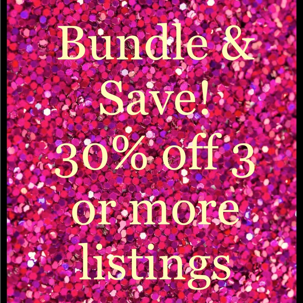 Purchase 3 or more items and receive a 30% discount!